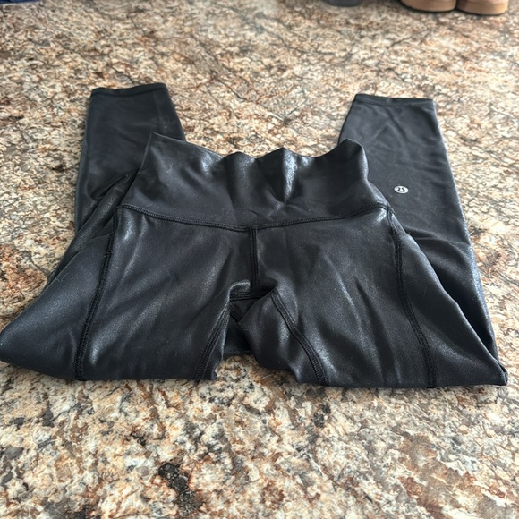 Lululemon shimmer black leggings! - Picture 4 of 5
